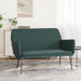Bankje 108x79x79 cm fluweel donkergroen
