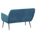 Bankje 108x79x79 cm fluweel blauw