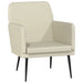 Fauteuil 61x78x80 cm kunstleer crèmekleurig