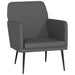 Fauteuil 61x78x80 cm kunstleer grijs