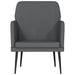 Fauteuil 61x78x80 cm kunstleer grijs