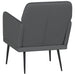 Fauteuil 61x78x80 cm kunstleer grijs