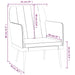 Fauteuil 61x78x80 cm kunstleer wijnrood