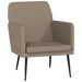 Fauteuil 61x78x80 cm kunstleer cappuccinokleurig
