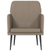 Fauteuil 61x78x80 cm kunstleer cappuccinokleurig