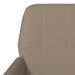 Fauteuil 61x78x80 cm kunstleer cappuccinokleurig