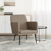 Fauteuil 61x78x80 cm kunstleer cappuccinokleurig
