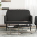 Bankje 107x80x81 cm kunstleer zwart