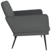 Bankje 107x80x81 cm kunstleer grijs