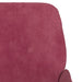 Fauteuil 62x79x79 cm fluweel wijnrood