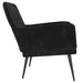 Fauteuil 62x79x79 cm fluweel zwart