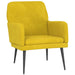 Fauteuil 62x79x79 cm fluweel geel
