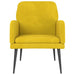 Fauteuil 62x79x79 cm fluweel geel