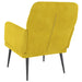 Fauteuil 62x79x79 cm fluweel geel