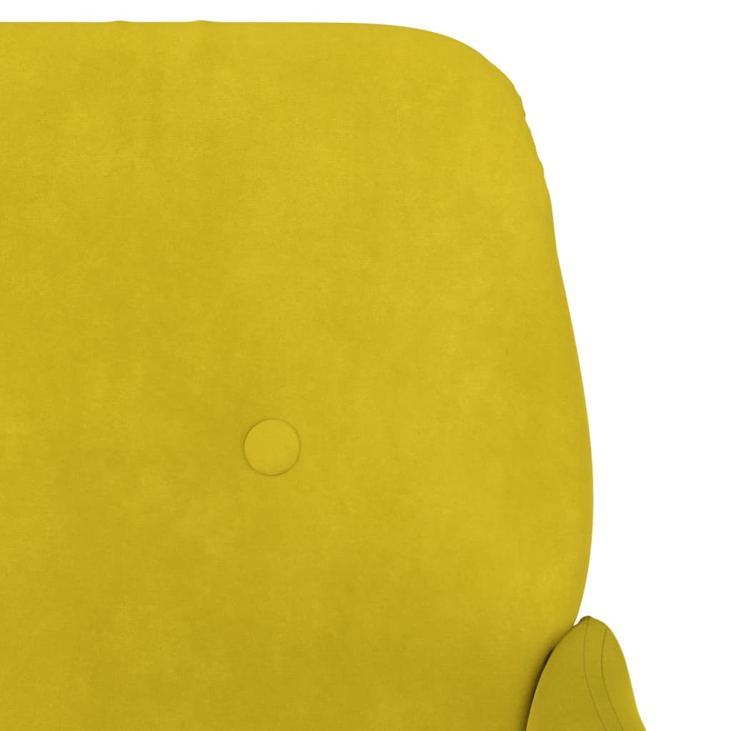 Fauteuil 62x79x79 cm fluweel geel