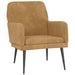 Fauteuil 62x79x79 cm fluweel bruin