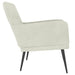 Fauteuil 62x79x79 cm fluweel crèmekleurig