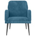 Fauteuil 62x79x79 cm fluweel blauw