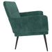 Bankje 108x79x79 cm fluweel donkergroen