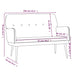 Bankje 108x79x79 cm fluweel geel