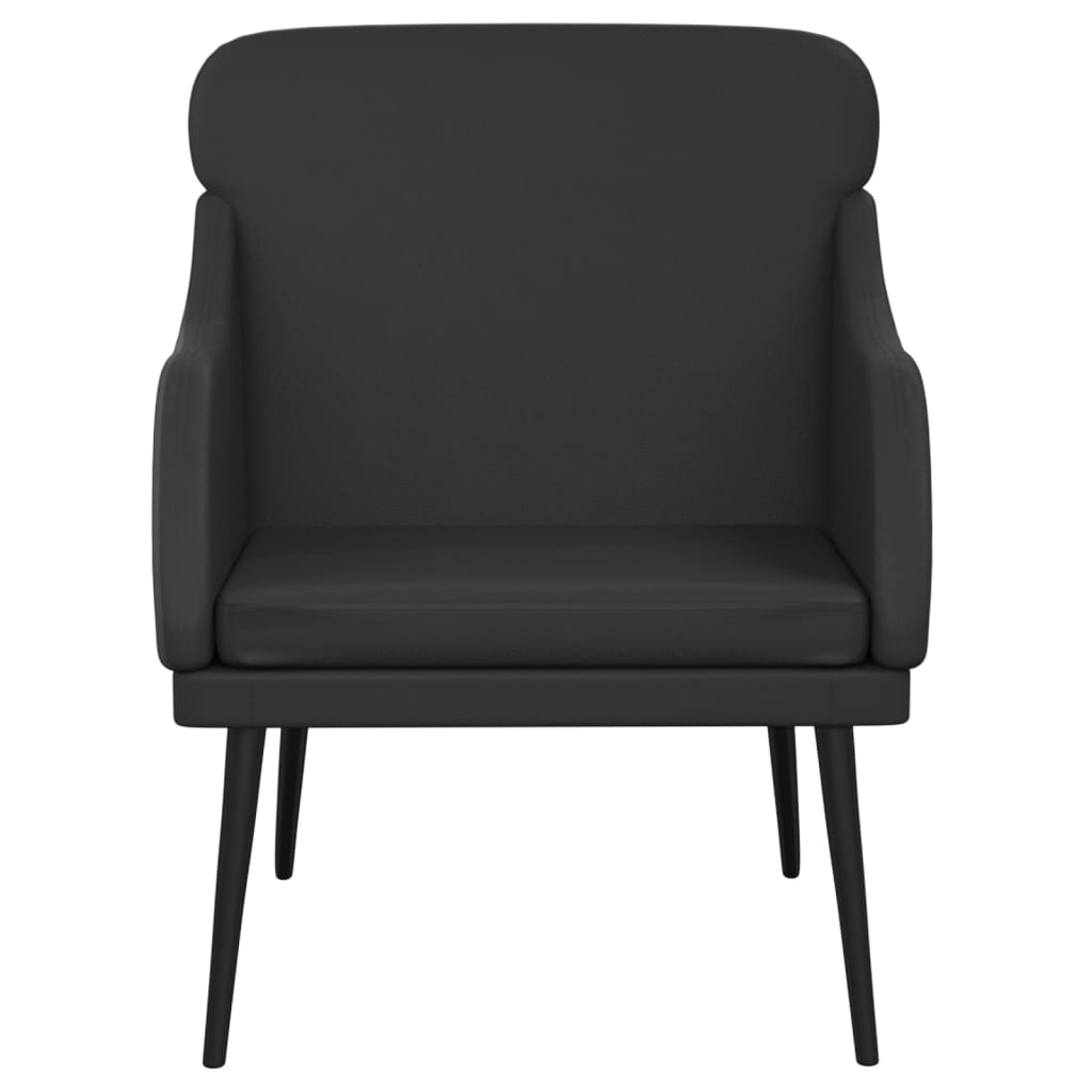 Fauteuil 63x76x80 cm kunstleer zwart