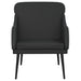 Fauteuil 63x76x80 cm kunstleer zwart