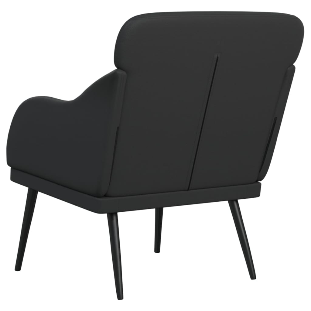 Fauteuil 63x76x80 cm kunstleer zwart