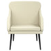 Fauteuil 63x76x80 cm kunstleer crèmekleurig