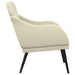 Fauteuil 63x76x80 cm kunstleer crèmekleurig