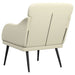 Fauteuil 63x76x80 cm kunstleer crèmekleurig