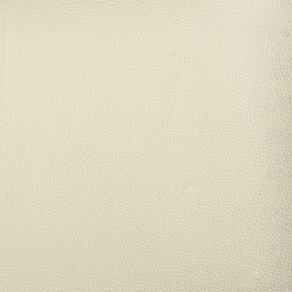 Fauteuil 63x76x80 cm kunstleer crèmekleurig