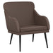 Fauteuil 63x76x80 cm kunstleer bruin