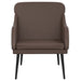 Fauteuil 63x76x80 cm kunstleer bruin