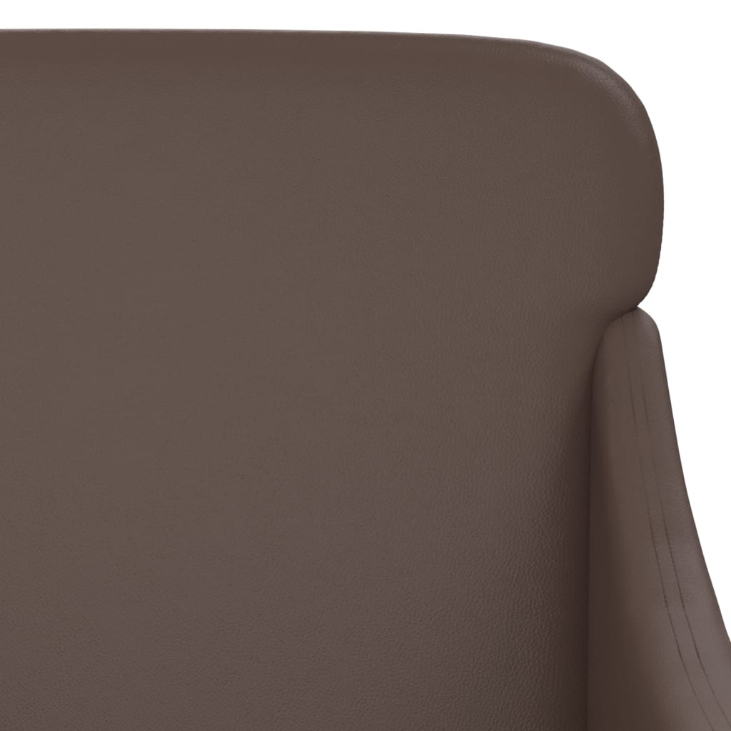 Fauteuil 63x76x80 cm kunstleer bruin