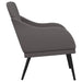 Fauteuil 63x76x80 cm kunstleer grijs