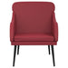 Fauteuil 63x76x80 cm kunstleer wijnrood