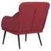 Fauteuil 63x76x80 cm kunstleer wijnrood