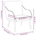 Fauteuil 63x76x80 cm kunstleer wijnrood