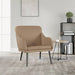 Fauteuil 63x76x80 cm kunstleer cappuccinokleurig