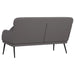 Bankje 110x76x80 cm kunstleer grijs