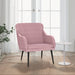 Fauteuil 63x76x80 cm fluweel roze