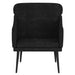 Fauteuil 63x76x80 cm fluweel zwart