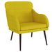 Fauteuil 63x76x80 cm fluweel geel