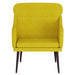 Fauteuil 63x76x80 cm fluweel geel