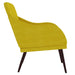 Fauteuil 63x76x80 cm fluweel geel