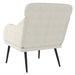 Fauteuil 63x76x80 cm fluweel crèmekleurig
