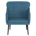 Fauteuil 63x76x80 cm fluweel blauw