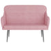 Bankje 110x76x80 cm fluweel roze