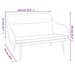 Bankje 110x76x80 cm fluweel roze