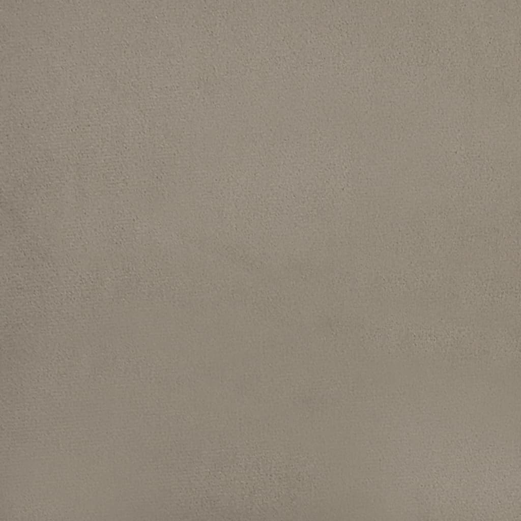 Fauteuil 63x76x80 cm fluweel lichtgrijs